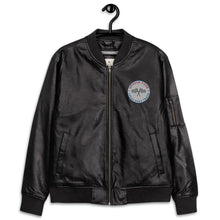 LOCAL RACE TRACK LEATHER BOMBER JACKET