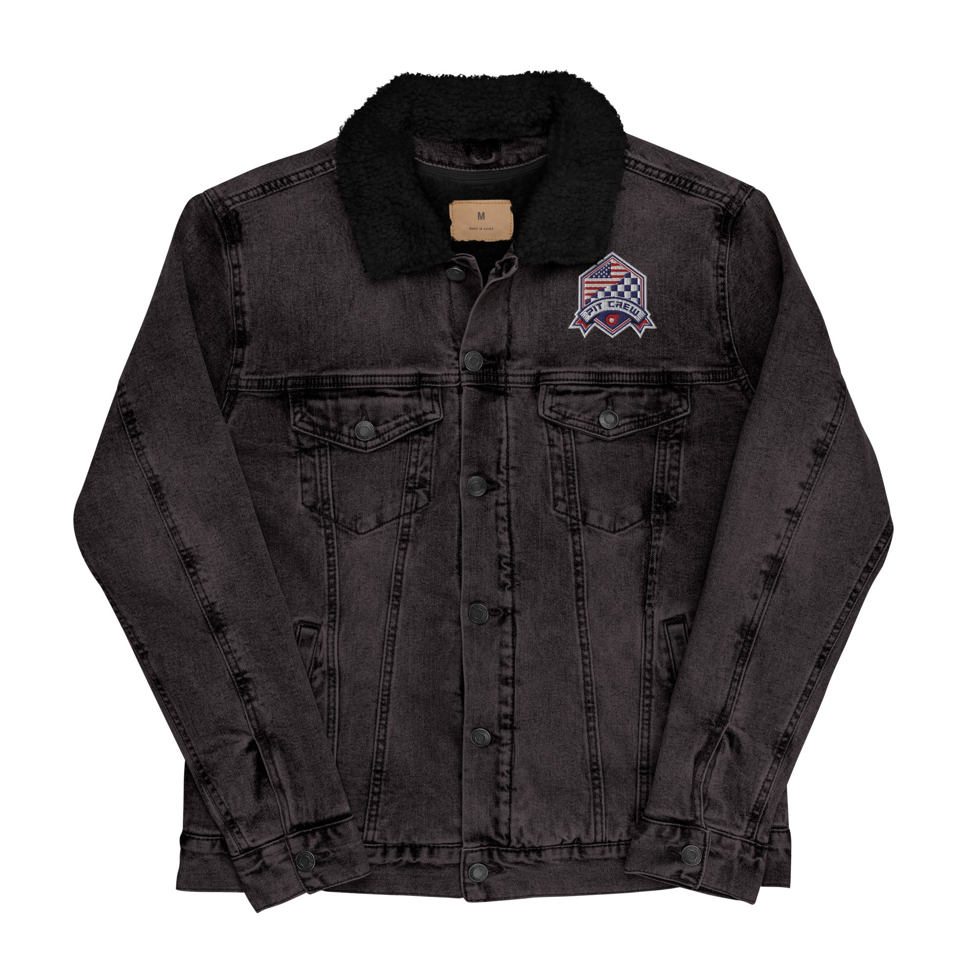 CAR PIT CREW DENIM SHERPA JACKET