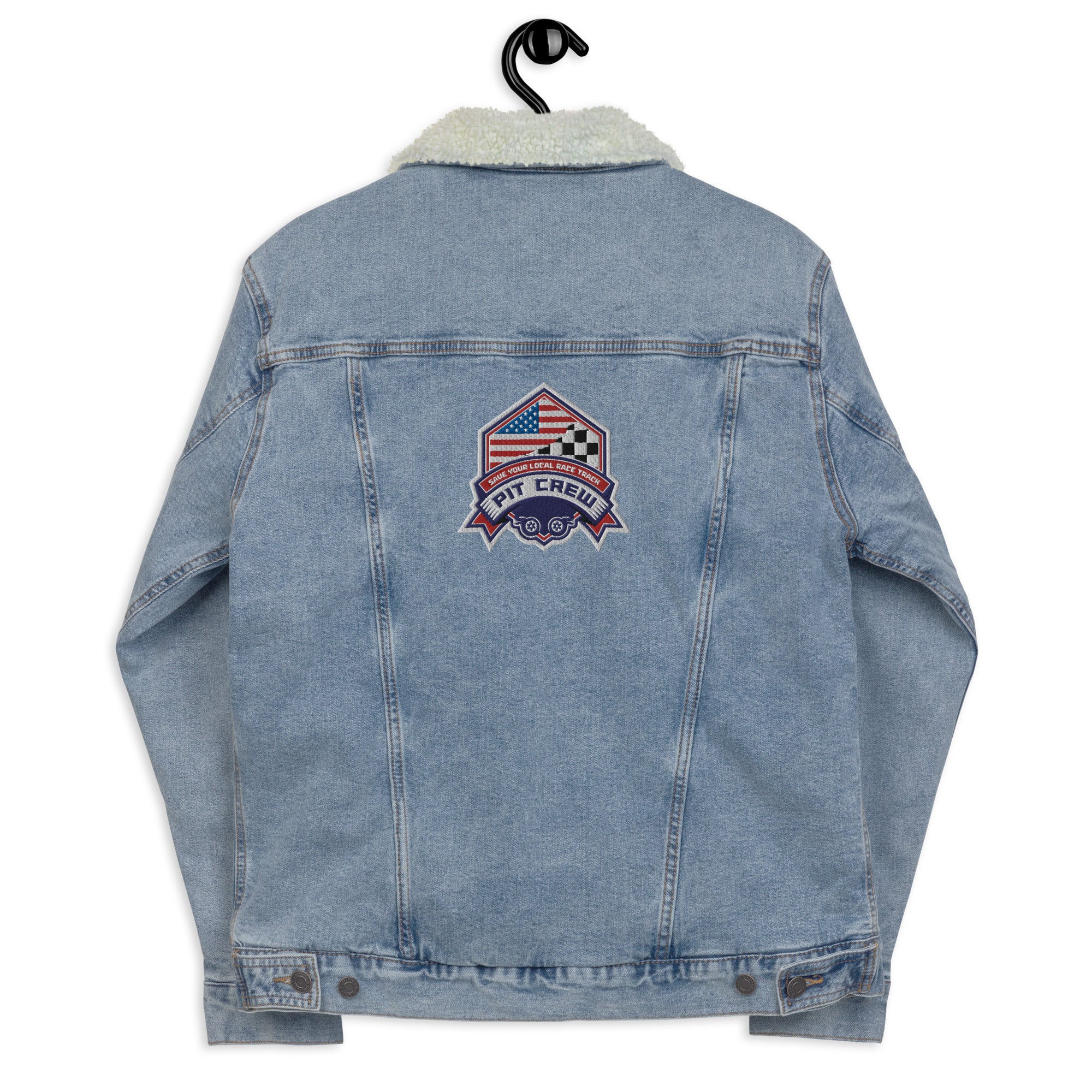 RACING PIT CREW DENIM SHERPA JACKET
