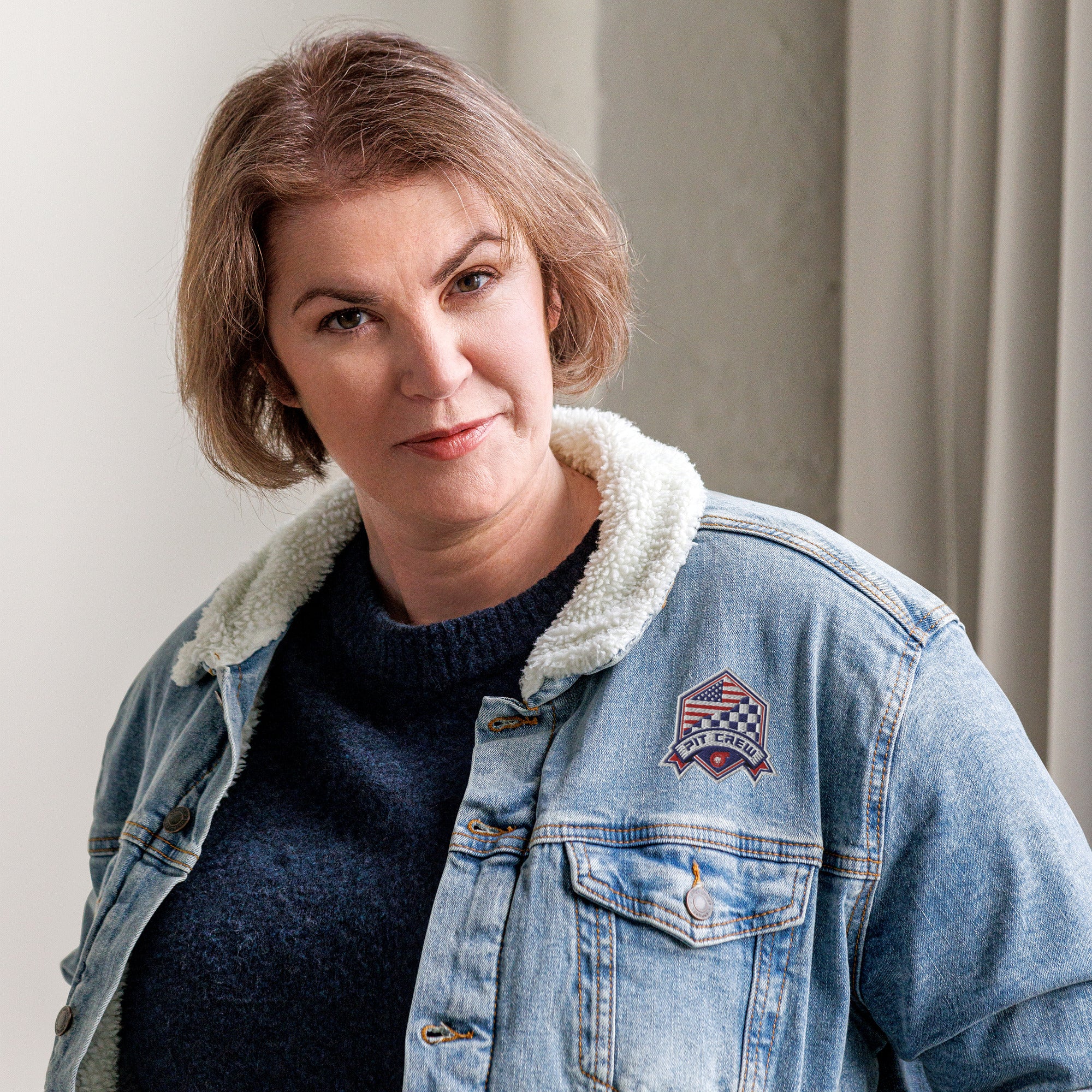 CAR PIT CREW DENIM SHERPA JACKET