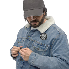 CAR RACING FLAGS DENIM SHERPA JACKET