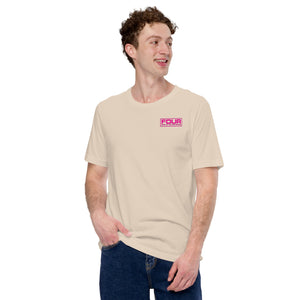 FOUR FORD OF UPLAND RACING PINK WITH BACK T-SHIRT
