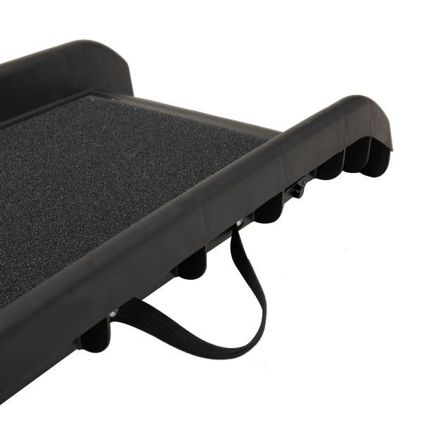Portable Foldable Pet Ramp Climbing Ladder Suitable For Off-road Vehicle Trucks - Black - Black