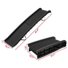 Portable Foldable Pet Ramp Climbing Ladder Suitable For Off-road Vehicle Trucks - Black - Black