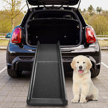 Portable Foldable Pet Ramp Climbing Ladder Suitable For Off-road Vehicle Trucks - Black - Black