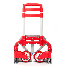 Portable Aluminium Cart Folding Dolly Push Truck Hand Collapsible Trolley Luggage Purple - Purple