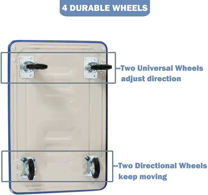 Bosonshop Folding Platform Cart Heavy Duty Hand Truck Moving Push Flatbed Dolly Cart For Warehouse Home Office, 660 Lbs Weight Capacity