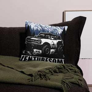 BRONCO SNOW CAPPED MOUNTAINS PILLOW