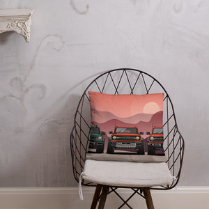 BRONCO SUNSET AMIGOS PILLOW