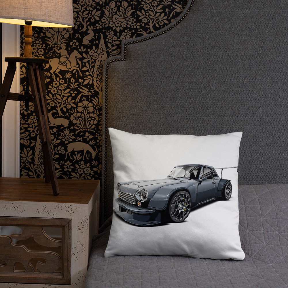 DIRTY DATSUN CAR FRONT SOLO PILLOW
