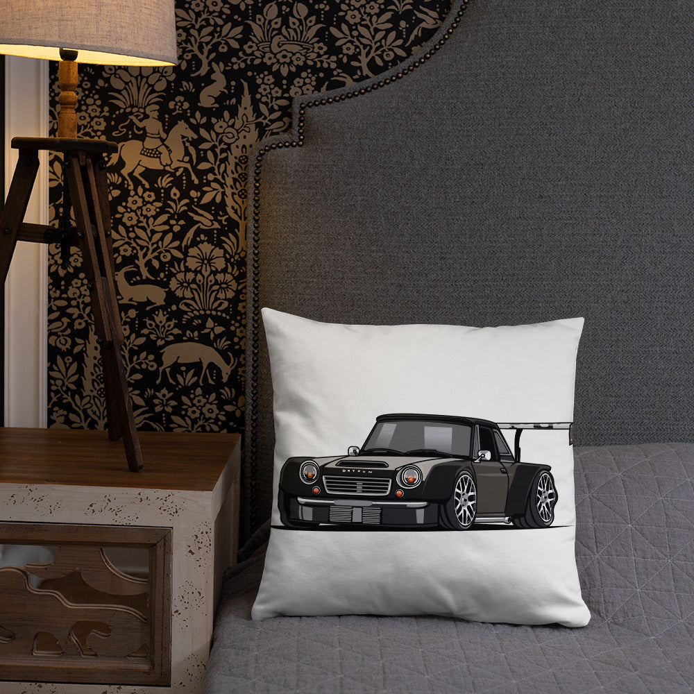 DIRTY DATSUN CAR SIDE PILLOW