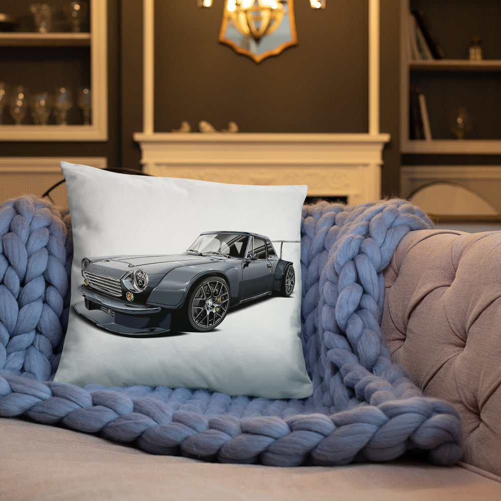 DIRTY DATSUN CAR FRONT SOLO PILLOW