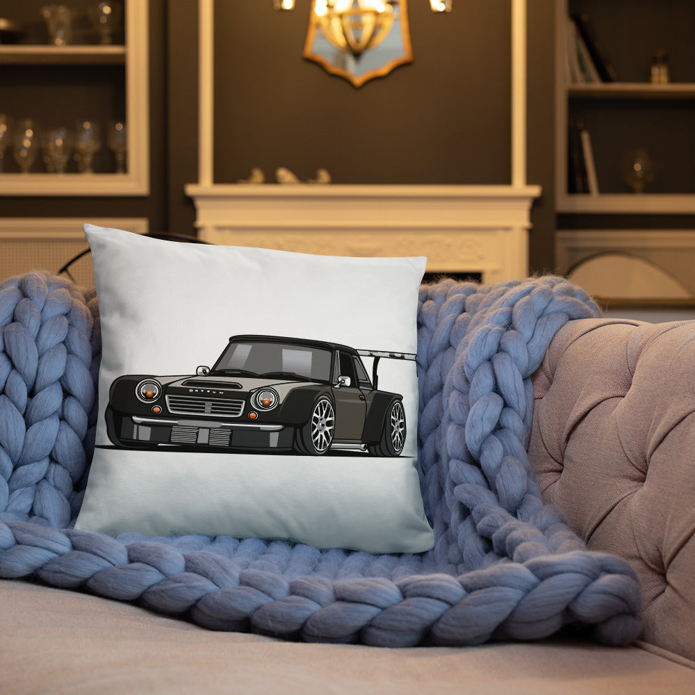 DIRTY DATSUN CAR SIDE PILLOW