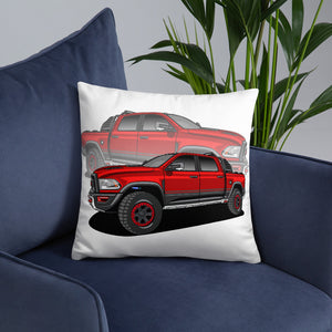 RAM RED TRUCK REFLECTION PILLOW