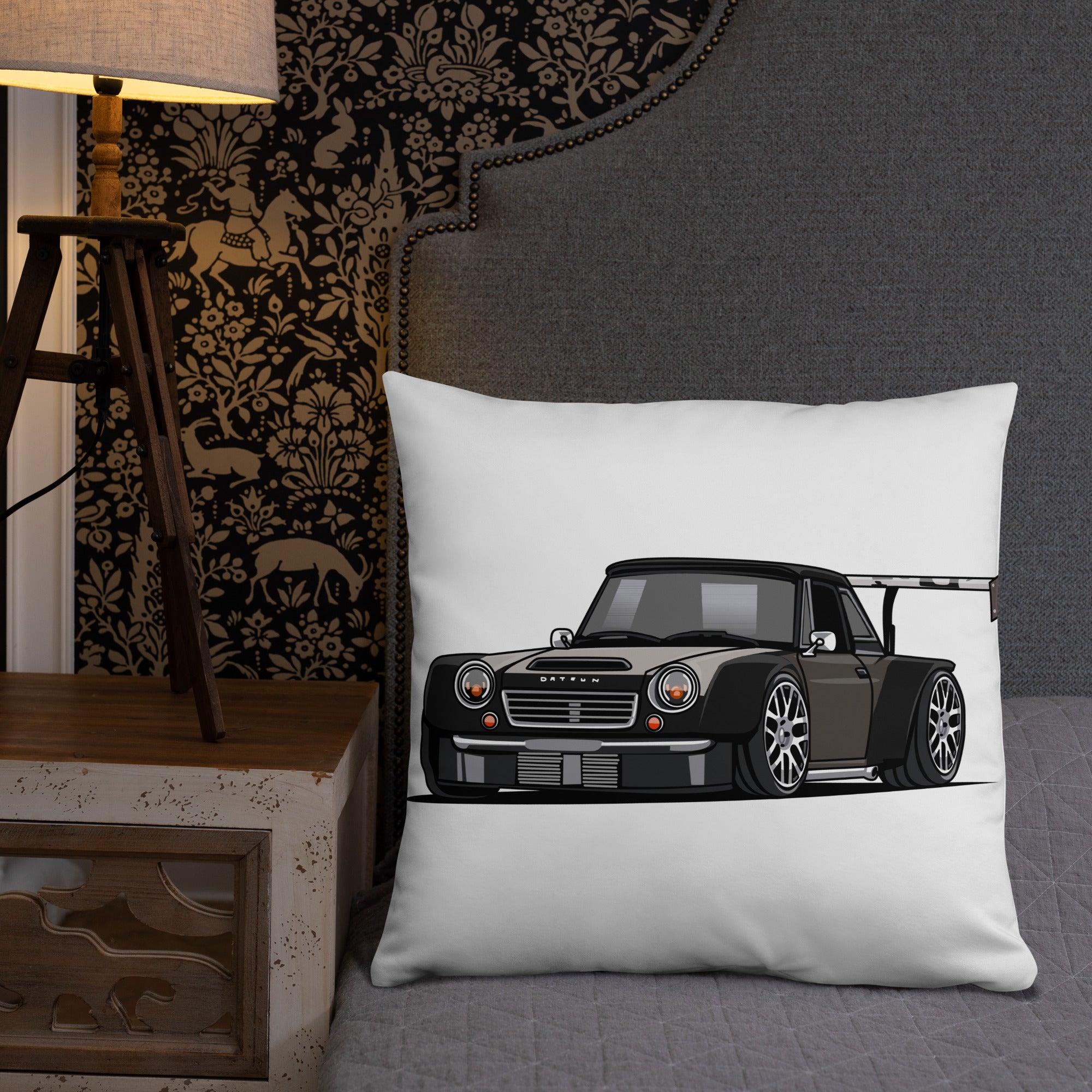DIRTY DATSUN CAR SIDE PILLOW
