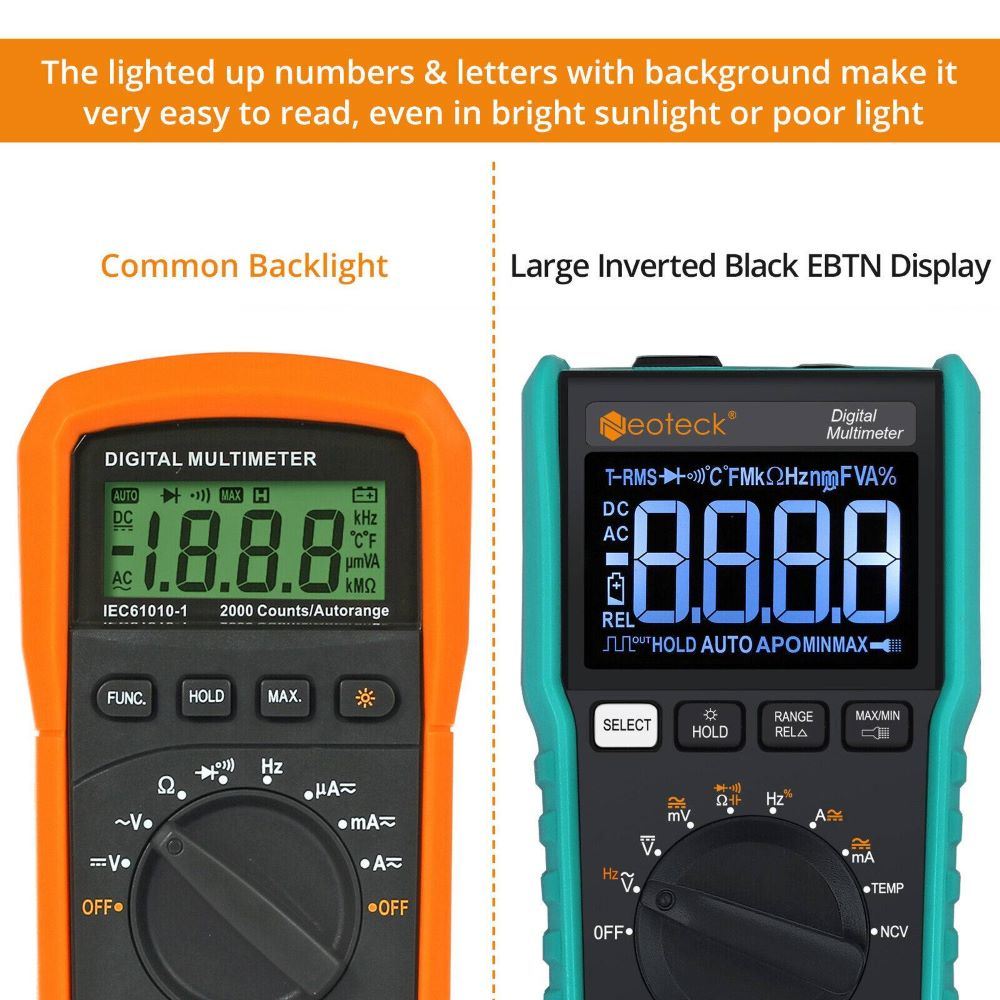 Commercial And Home LCD Digital Multimeter Tester Meter