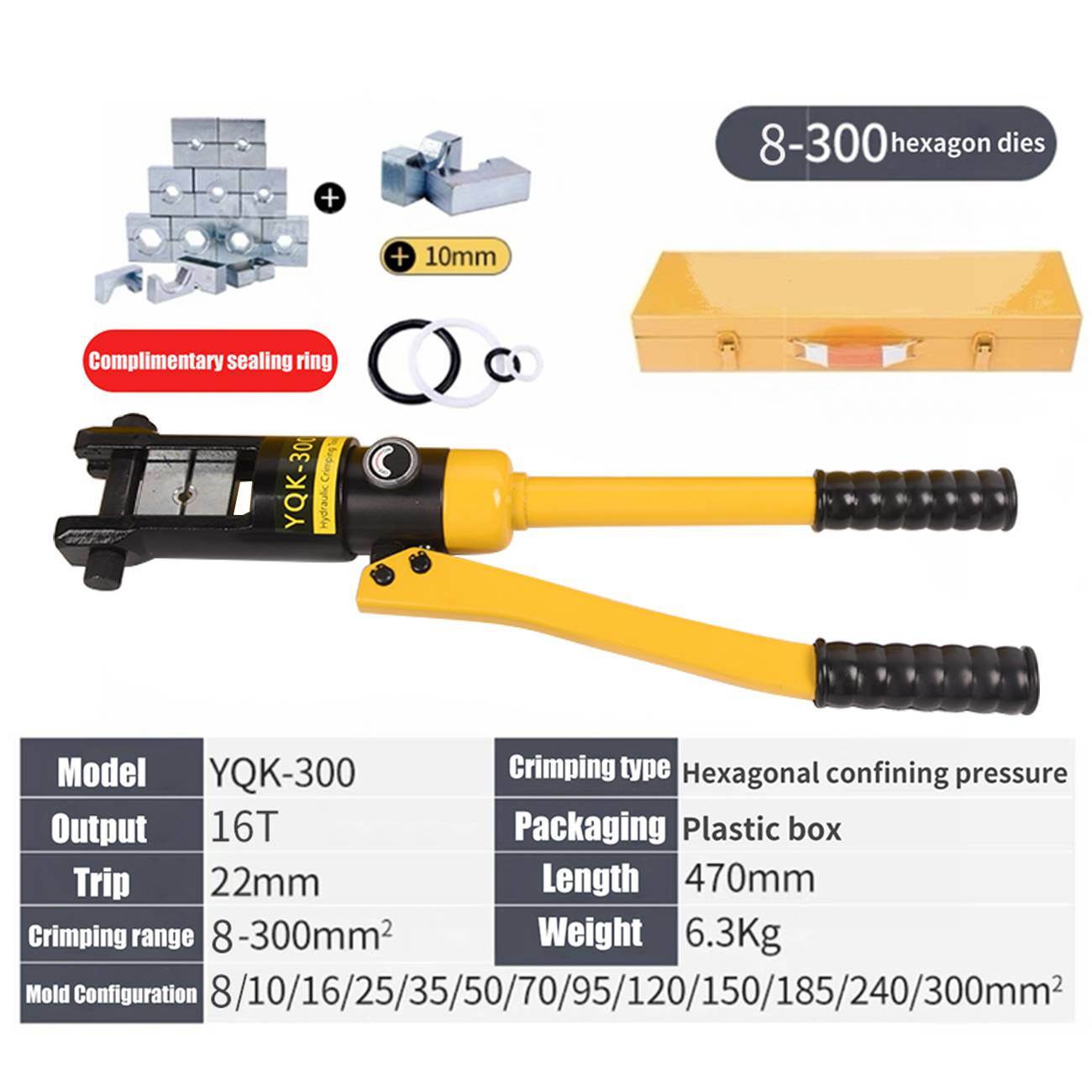 16 Ton Hydraulic Wire Crimper
