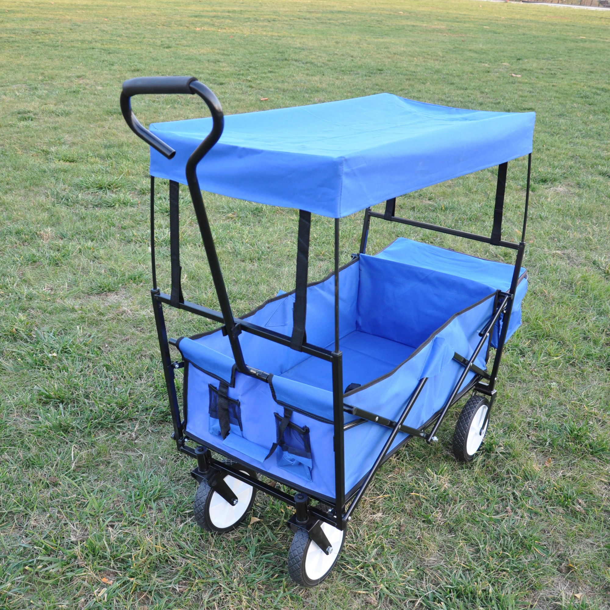Cart Folding Wagon for Garden Shopping Beach
