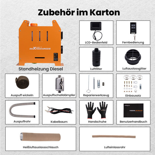 5KW 12V LCD Display Diesel Air Heater