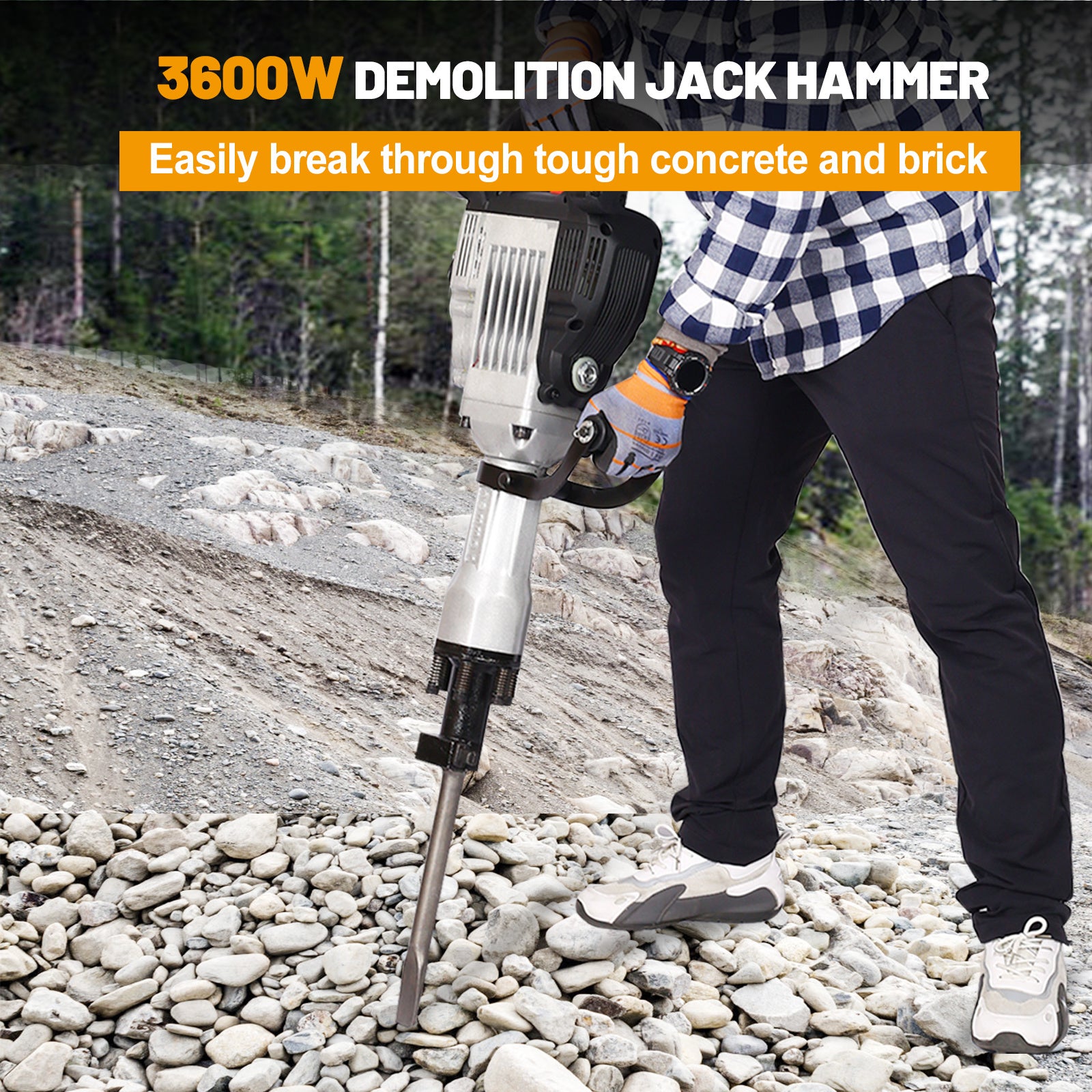 3600 Watt Electric Demolition Jack Hammer