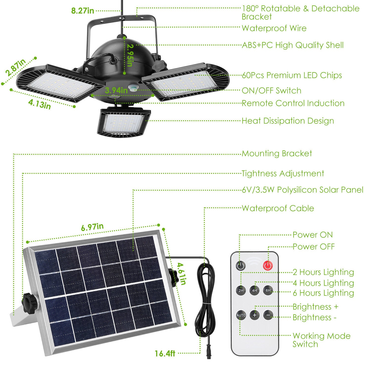 IP65 Waterproof Solar Pendant Light