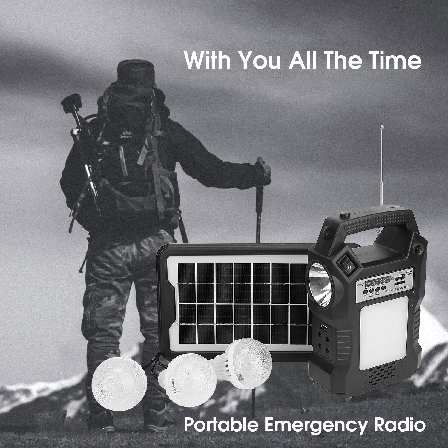 Portable Solar Power Bank Generator