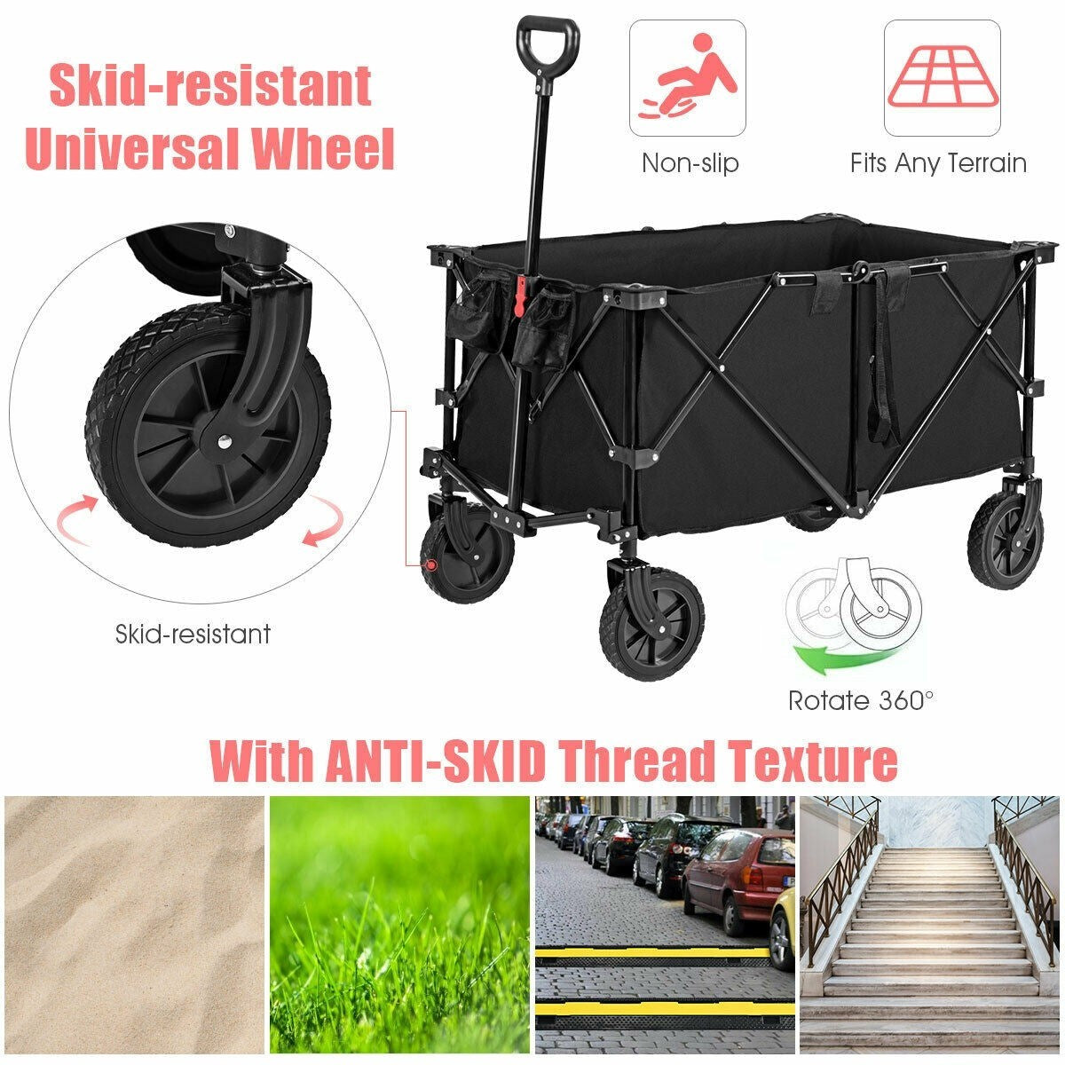 Outdoor Utility Garden Trolley