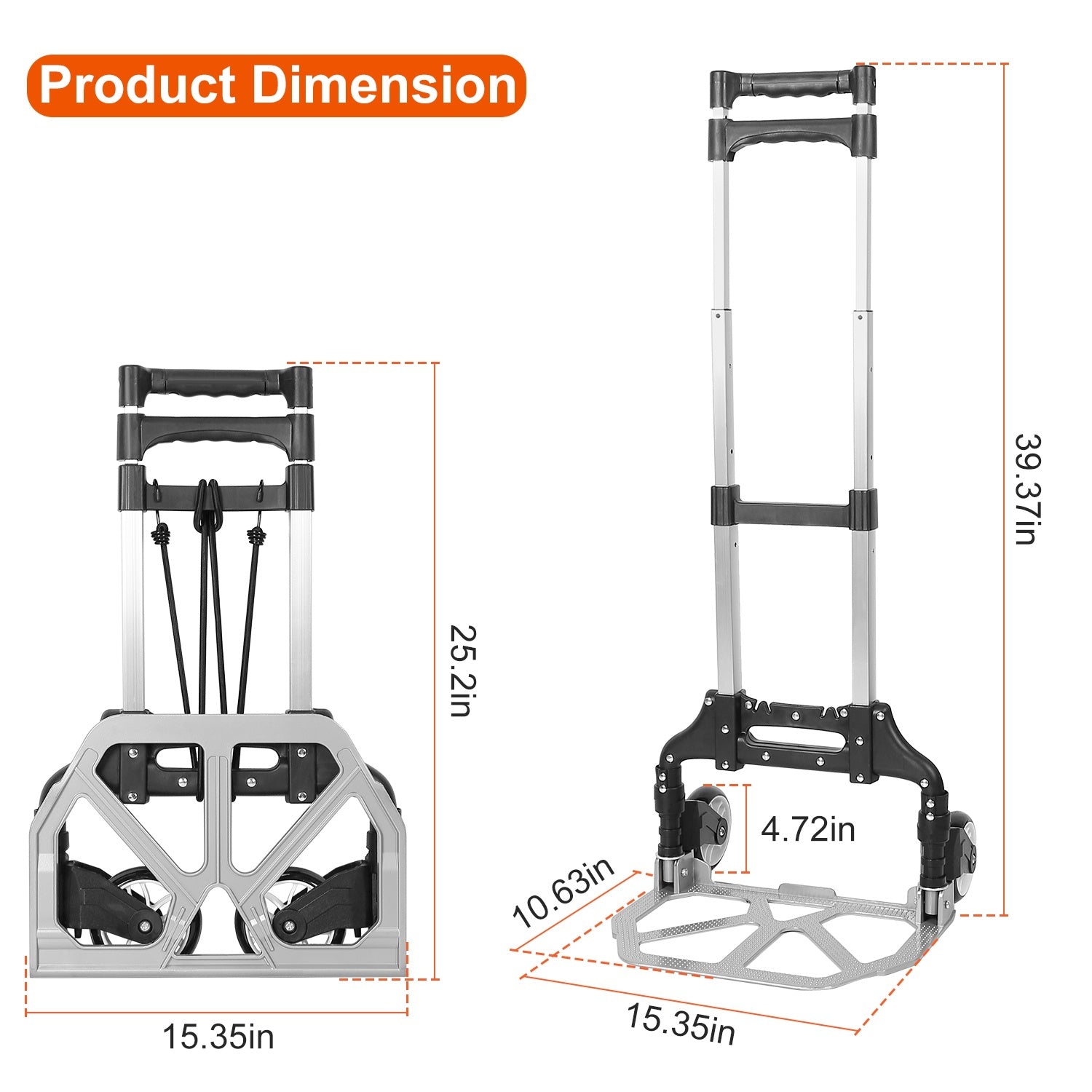 Multifunctional Folding Luggage Cart