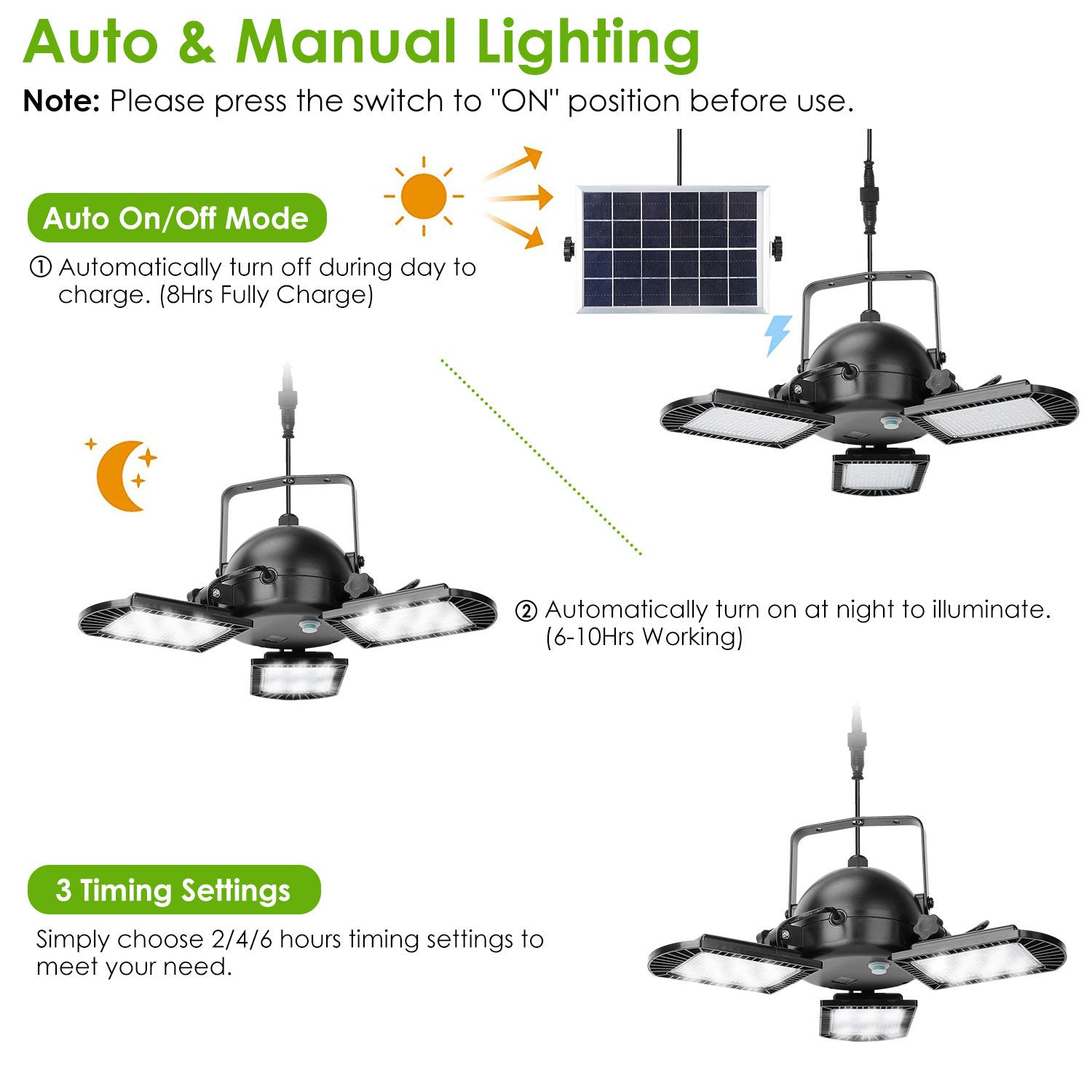 IP65 Waterproof Solar Pendant Light