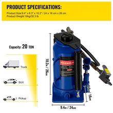 Manual Air Hydraulic Bottle Jack