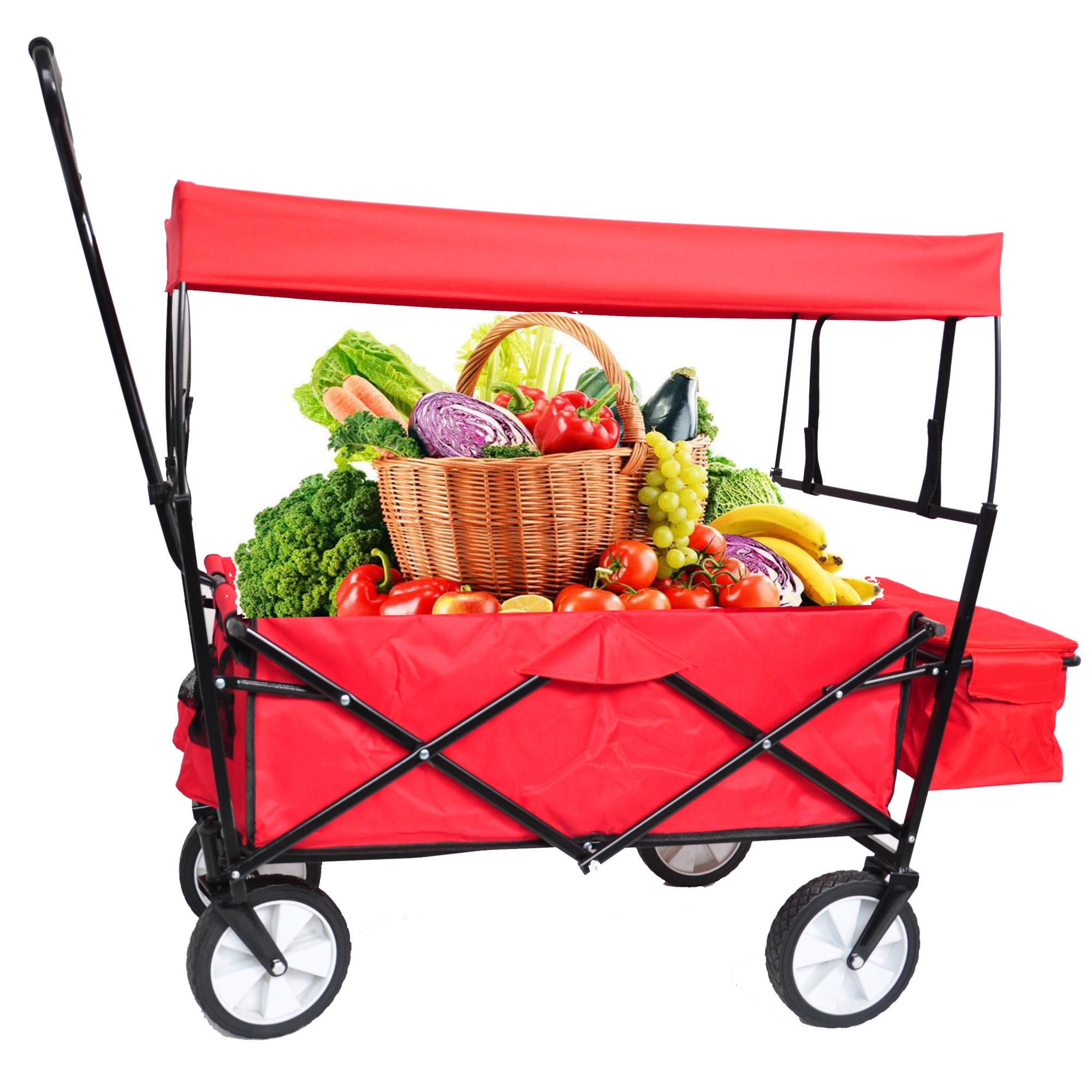 Garden Shopping Beach Cart Folding Wagon