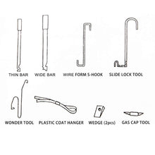 10/12Pcs Car Emergency Tool Key Lost Kit