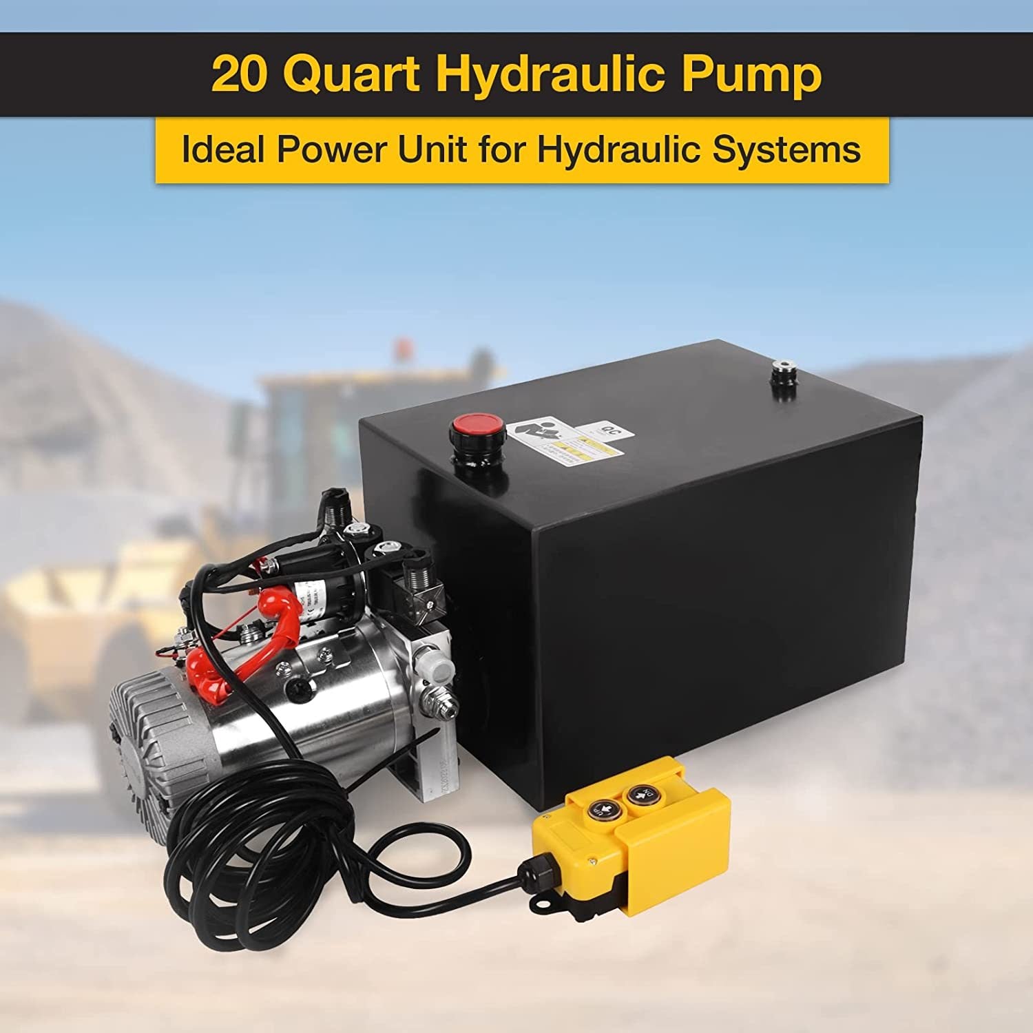 20-Quart Double Acting Hydraulic Pump
