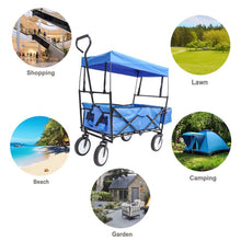Collapsible Wagon Folding Cart with Canopy