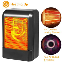 500W Portable Ceramic Electric Heater