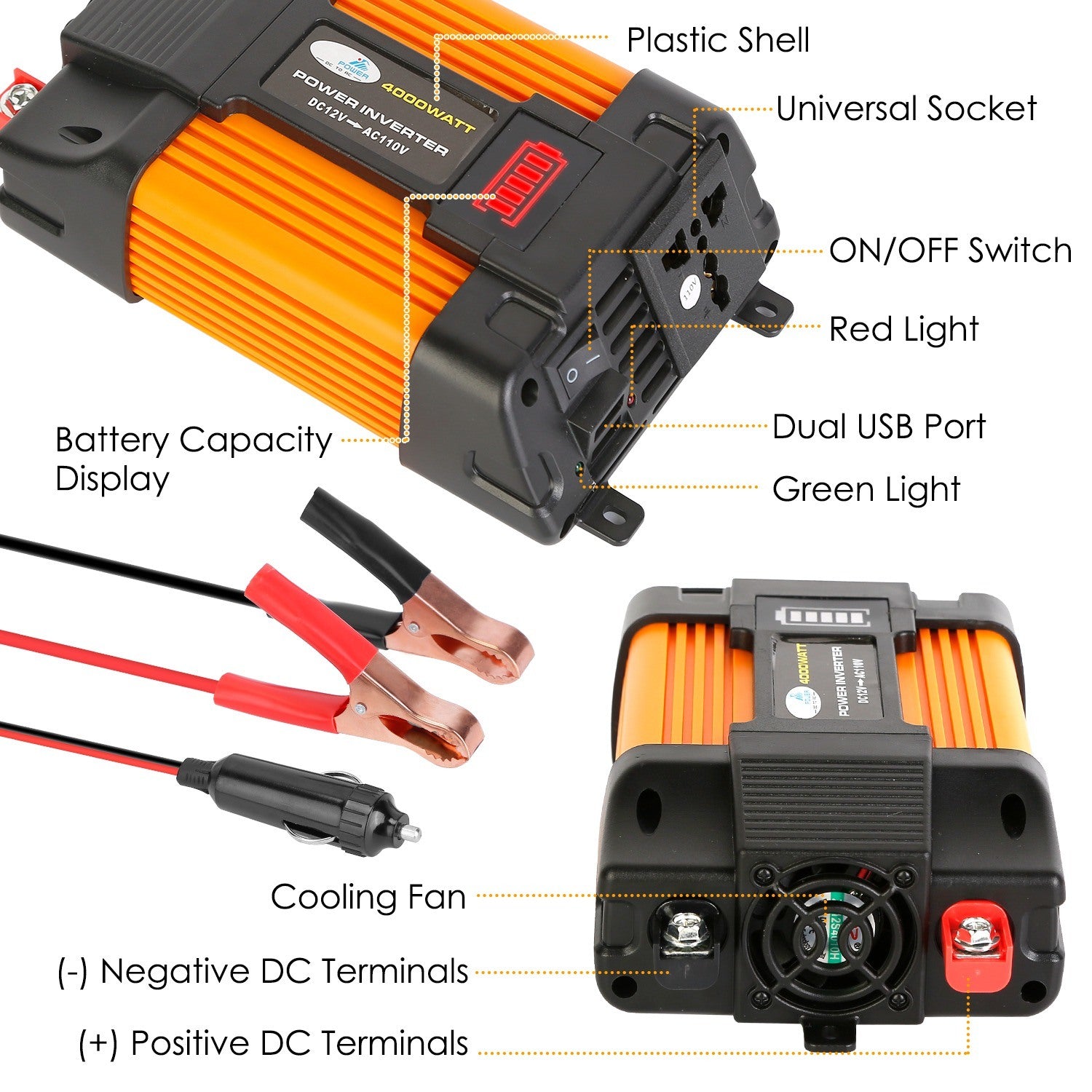 500W Continuous Power Inverter