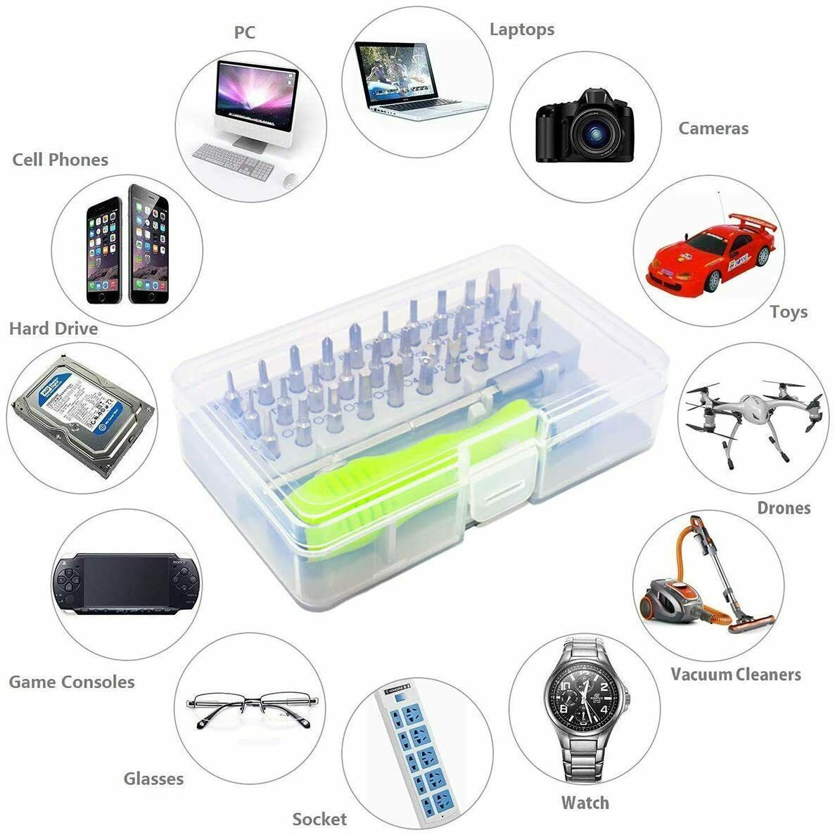 32-in-1 Small Magnetic Screwdriver Set