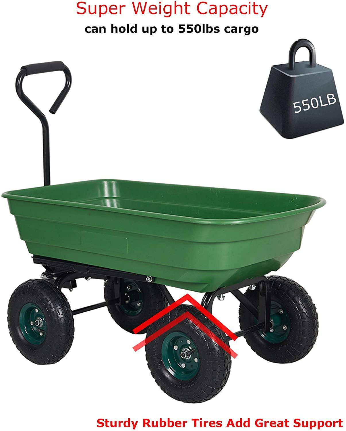 Garden Dump Utility Wagon Cart