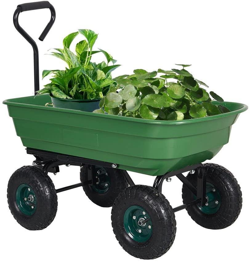 Garden Dump Utility Wagon Cart