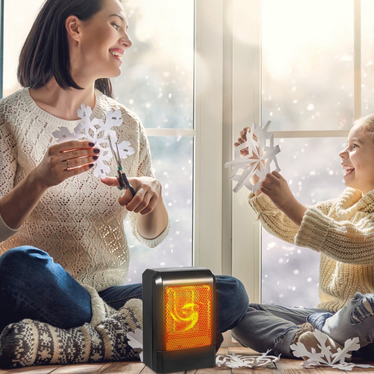 500W Portable Ceramic Electric Heater