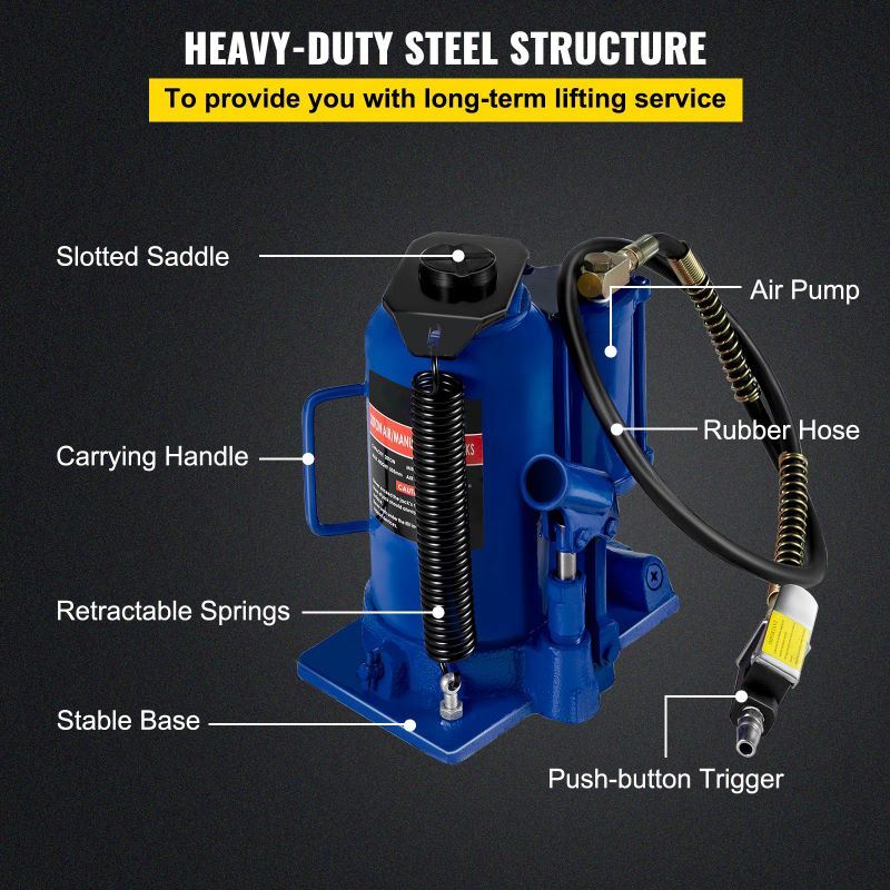 Manual Air Hydraulic Bottle Jack