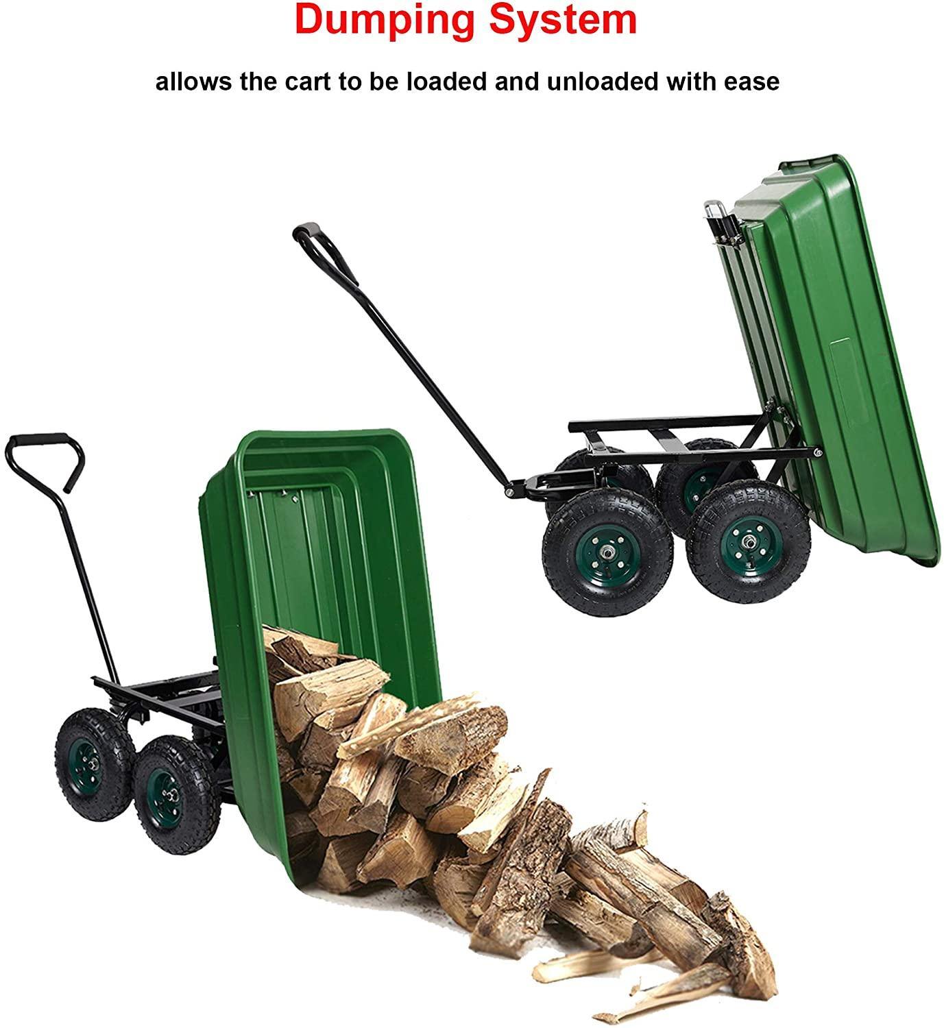 Garden Dump Utility Wagon Cart