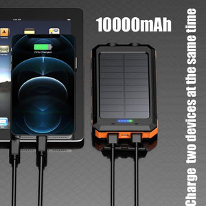 2 USB Fast Solar Charging Power Bank