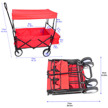 Garden Shopping Beach Cart Folding Wagon
