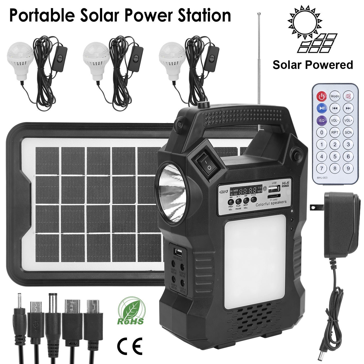 Portable Solar Power Bank Generator