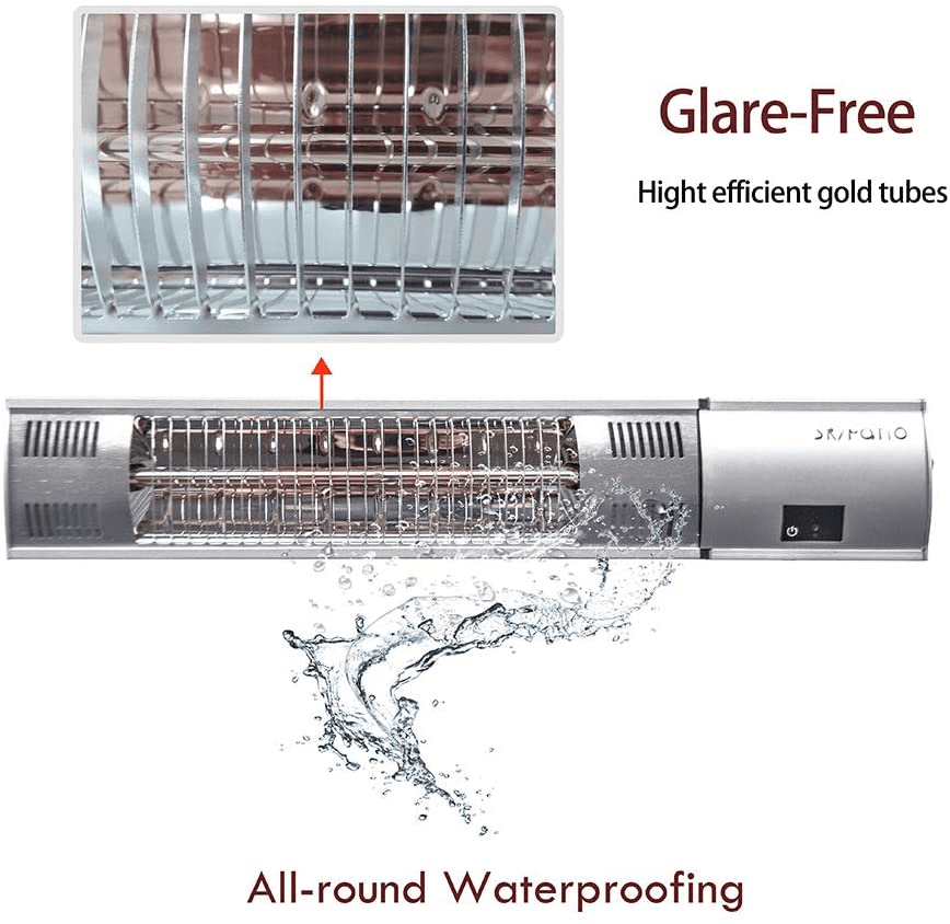 1500W Super Quiet Wall-Mounted Electric Heater