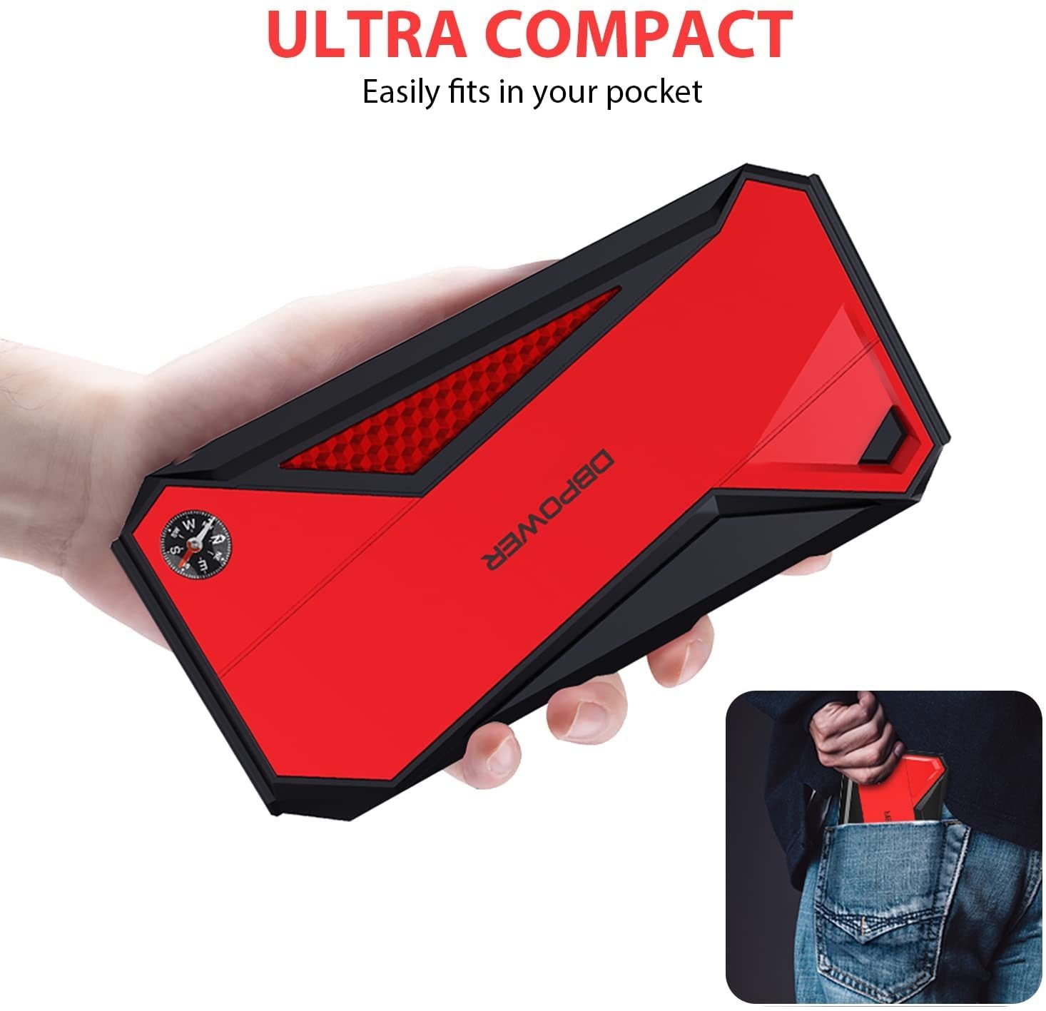 1600A Peak 18000mAh Car Jump Starter