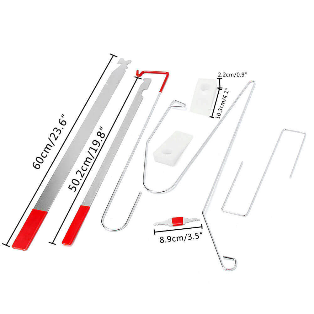 10/12Pcs Car Emergency Tool Key Lost Kit