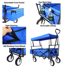 Garden Shopping Beach Cart Folding Wagon
