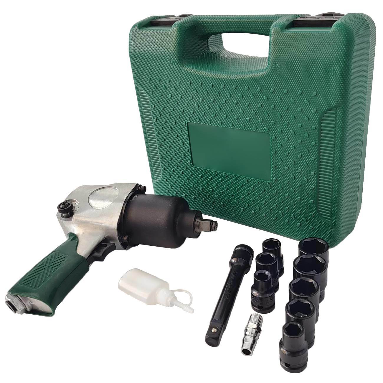 Air Impact Wrench with 8pcs Impact Sockets